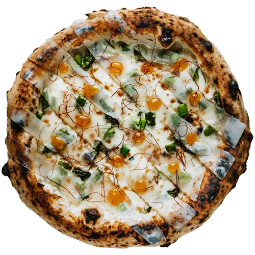Neapolská pizza - Lardo&Špargľa