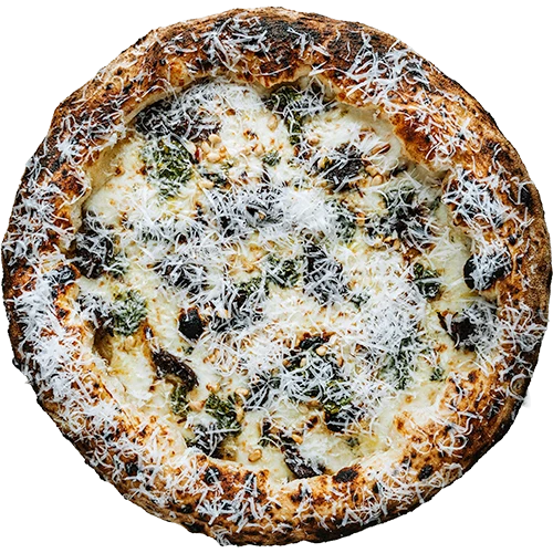 Neapolka pizza - Líčka a gremolata
